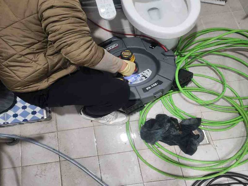 오산 변기막힘 작업사례 2